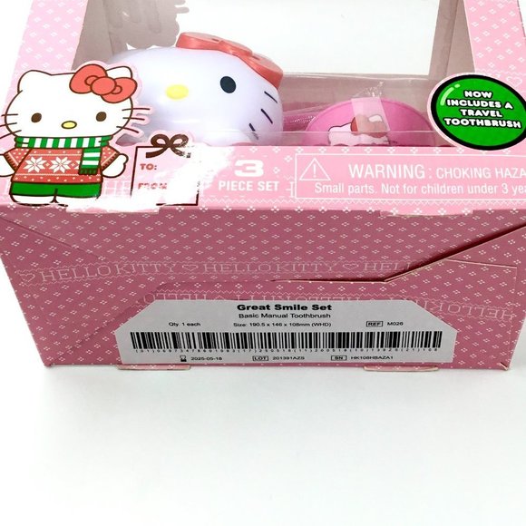 Sanrio Hello Kitty Toothbrush Set w/ Cup Holder & 2 Toothbrushes - Picture 3 of 3